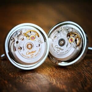 Cartier Watch Cufflinks- Automatic Cartier Movement