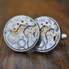 Boutons de manchette Rolex Cellini 1600 Watch Movement