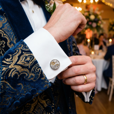 機械表袖扣 - 簽名編號2 - George Fox Cufflinks