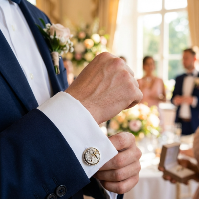 Mechanische Manschettenknöpfe – Signatur Nr. 3 - George Fox Cufflinks
