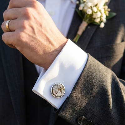 Mechanische Manschettenknöpfe – Signatur Nr. 3 - George Fox Cufflinks