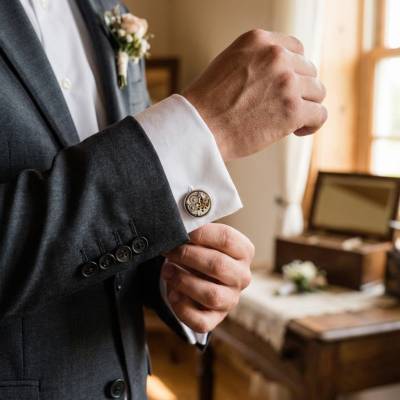 Mechanische Manschettenknöpfe – Signatur Nr. 1 - George Fox Cufflinks