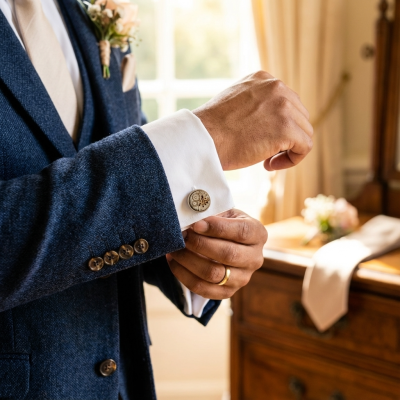 Mechanische Manschettenknöpfe – Signatur Nr. 1 - George Fox Cufflinks