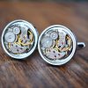 Boutons de manchette de montre Girard Perregaux - Rond - 17 rubis