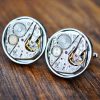 Boutons de manchette Hamilton Watch - Calibre 770 - Argent