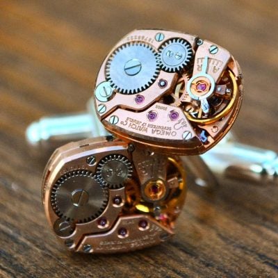 Omega Cufflinks Small Rectangle