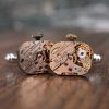 Boutons de Manchette Montre Ulysse Nardin - Rectangle - Or Rose