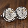 Boutons de manchette pour montre Zenith - Automatique - Argent
